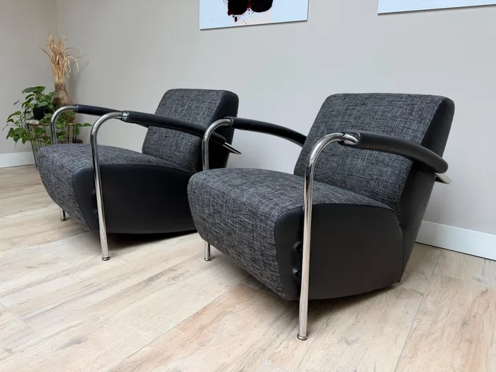 Leolux Scylla fauteuils, set van 2 — Fauteuil (foto 1)