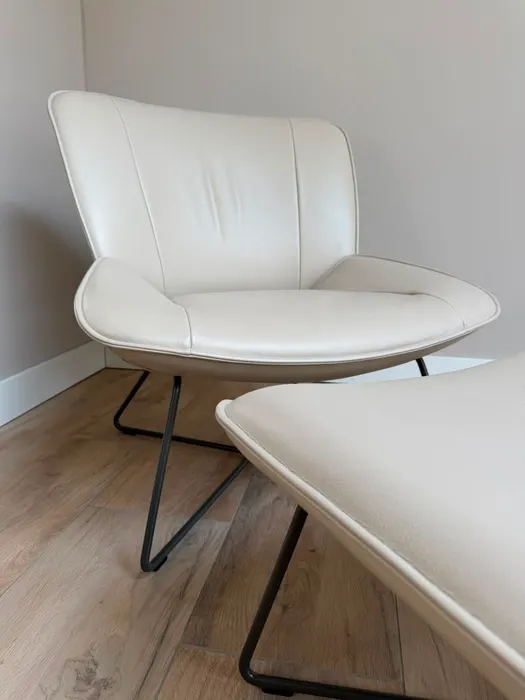 Rolf Benz 383 designfauteuil met hocker — Fauteuil (foto 3)